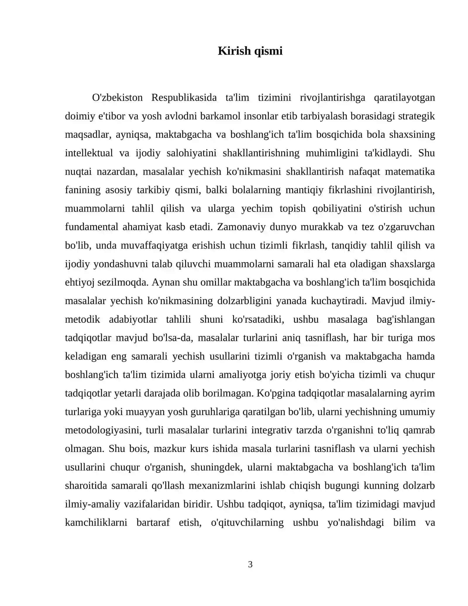 Masala turlari va ularni yechish usullari 4