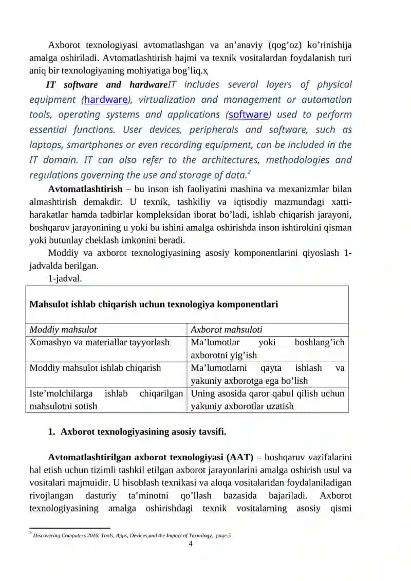 Qurilishda axborot texnologiyalari 4