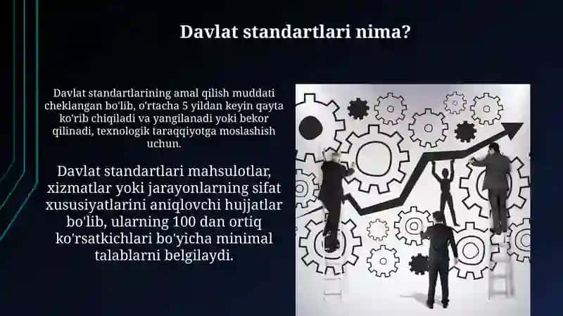 Davlat Standartlarini Ishlab Chiqish 4