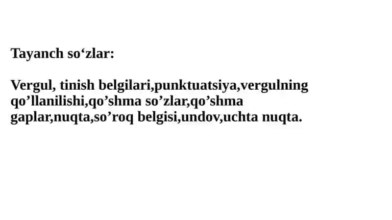 VERGULNING QO’LLANISHI.SAN’AT XALQLAR DO’STLIGI 4