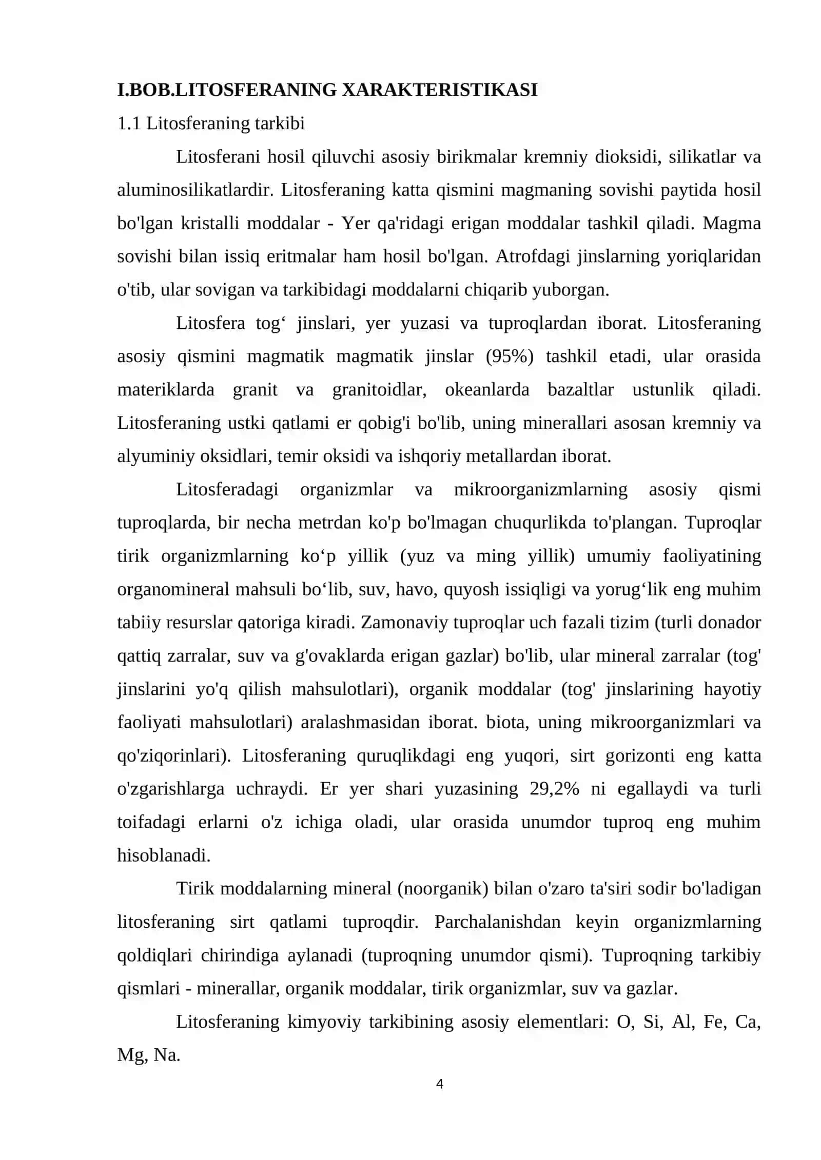 LITOSFERANING TUZILISHI VA UNDA ROʻY BERADIGAN HODISALAR 4