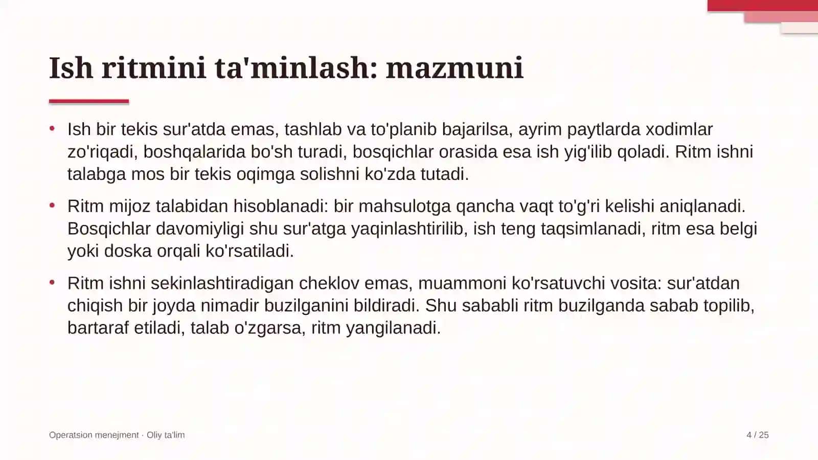 Dizayn studiyalarida ish ritmini ta'minlash 4
