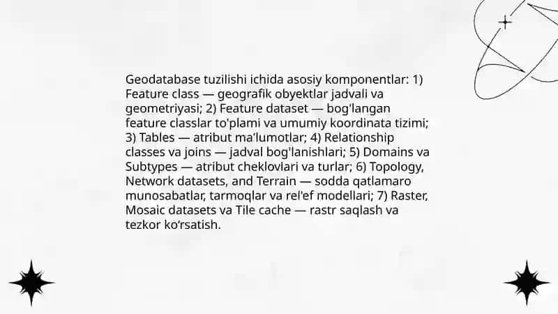 Geodatabase nima 4
