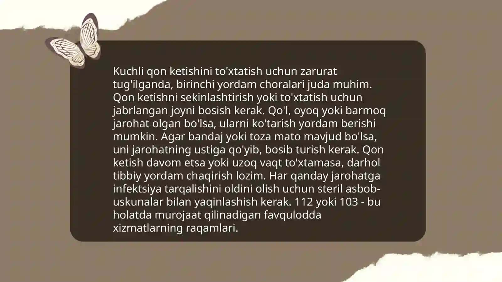 Jarohatlarda birinchi yordam 4
