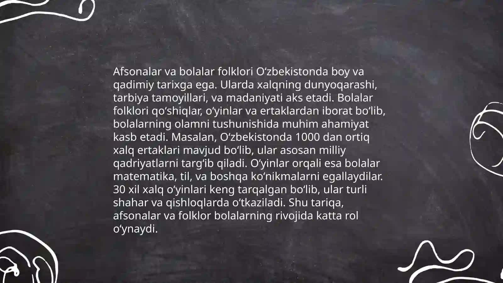 Bolalar folklorida mifdagi element haqida 4