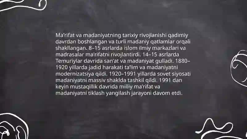 Maʼrifat va madaniyat tushunchasi 4