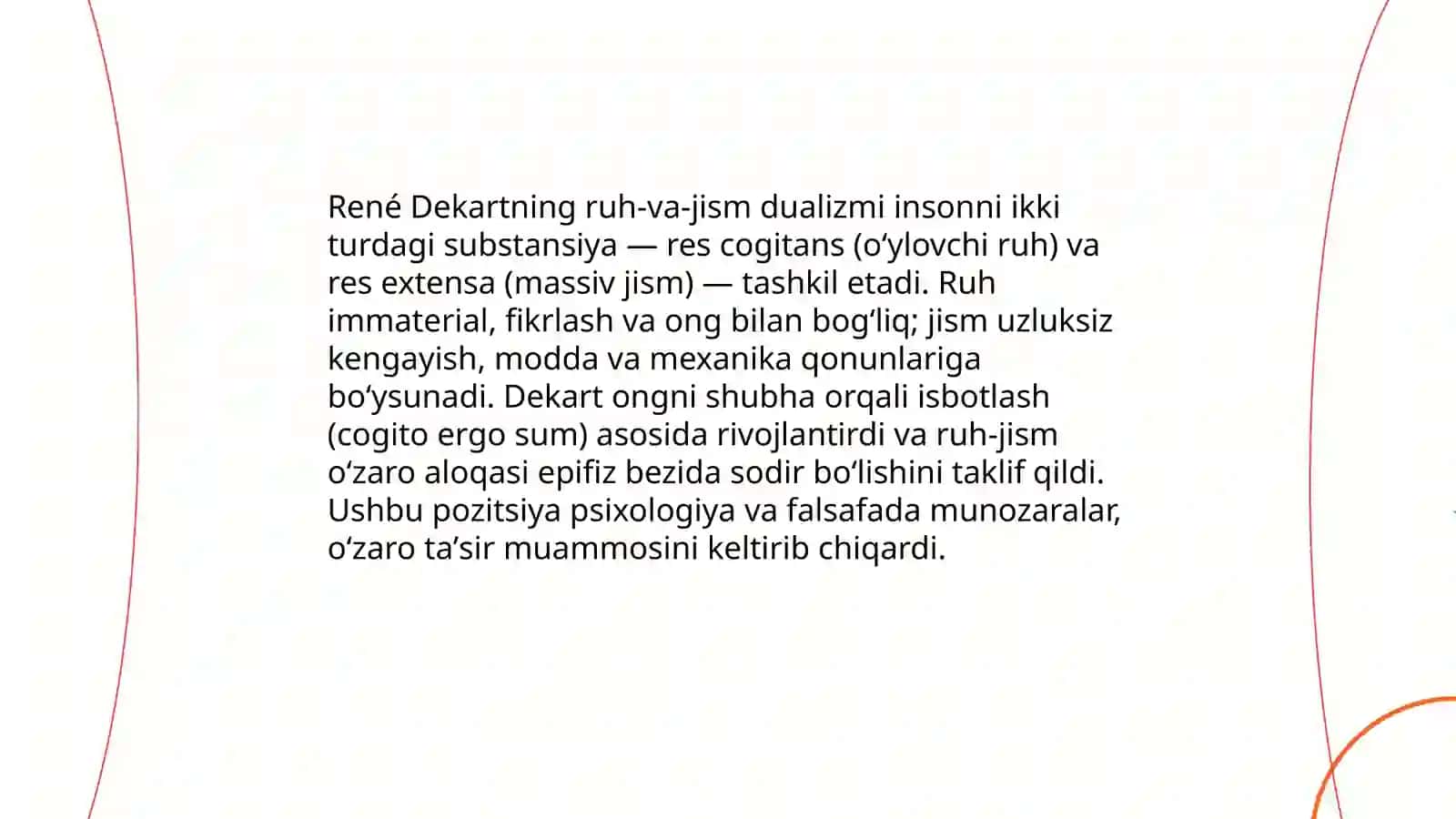 Dualizm va monizm tarixiy ildizlari 4