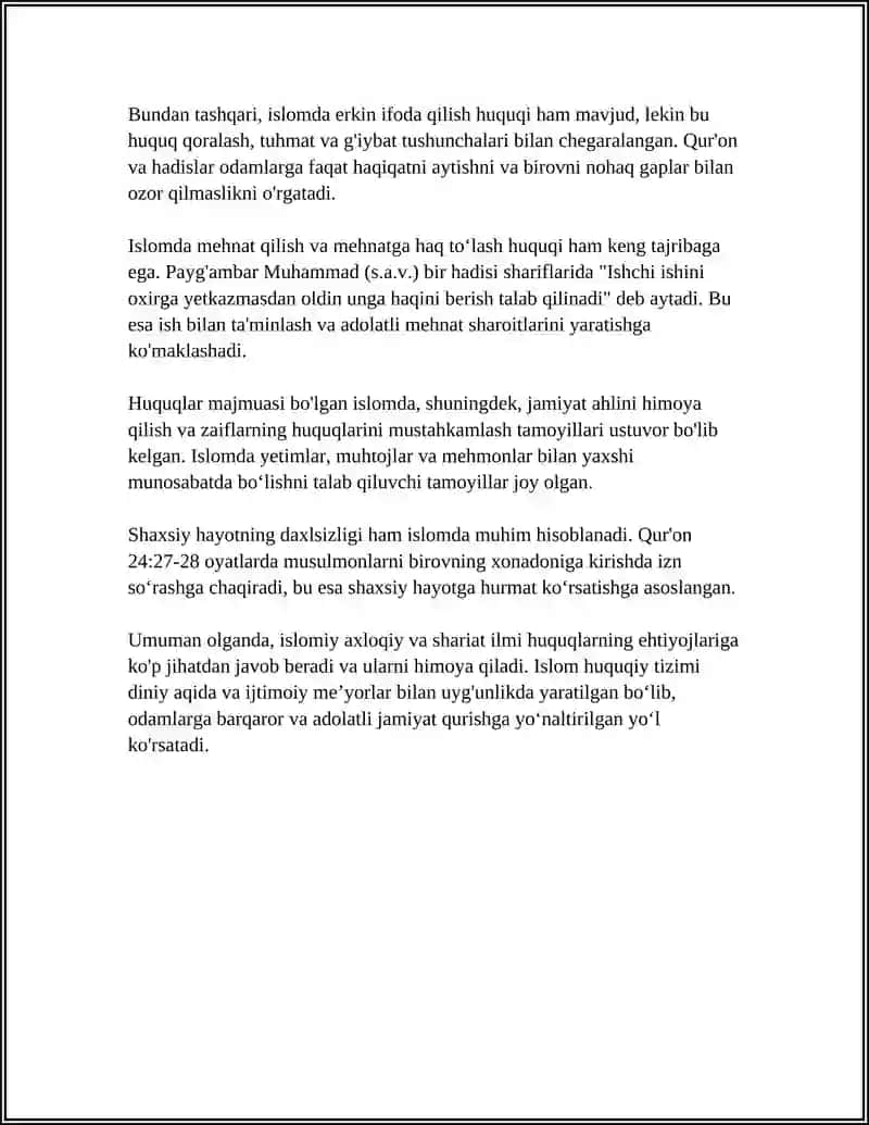 ISLOMDA INSON HUQUQLARI HIMOYASI 4