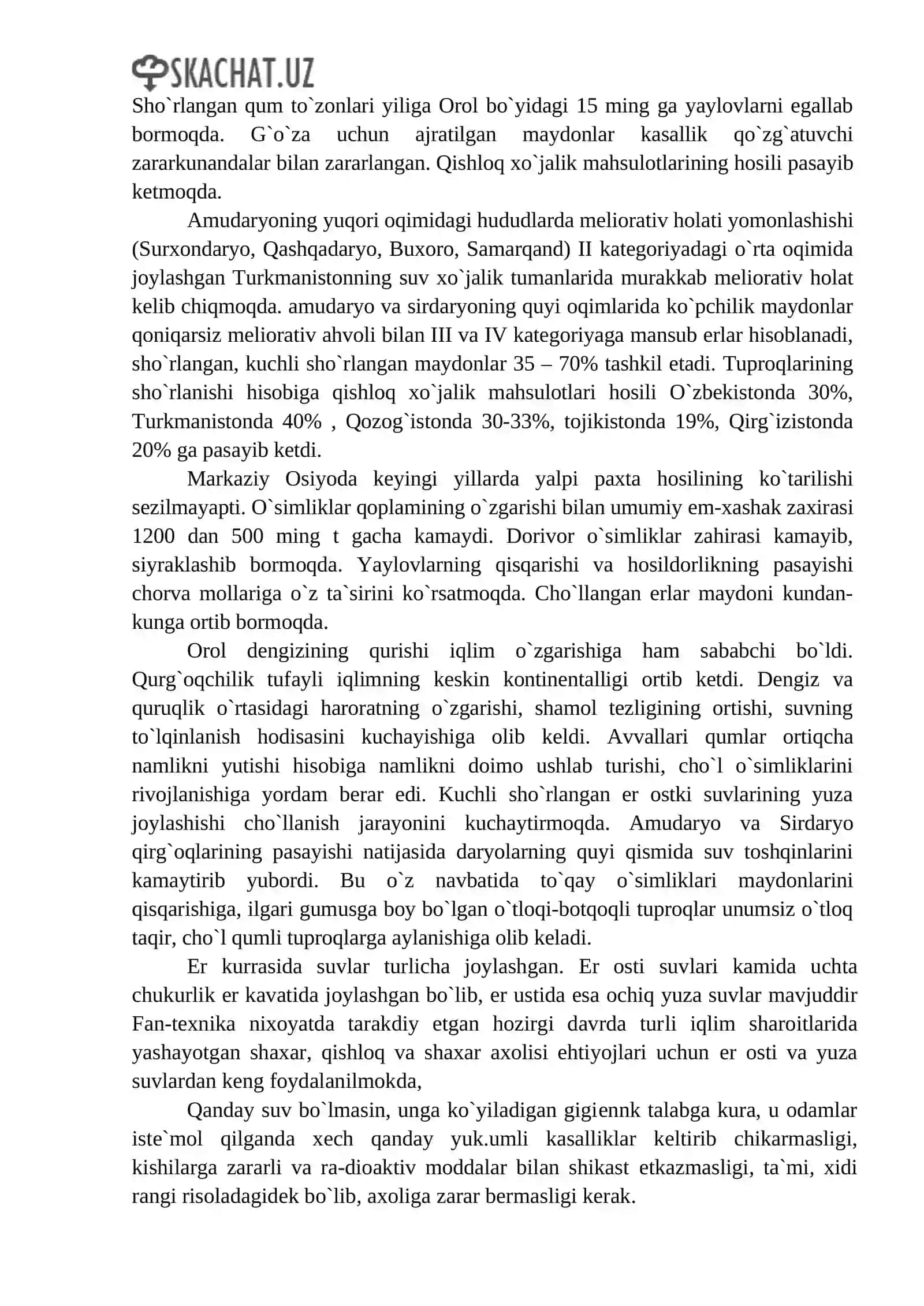 Suv manbalari va ularning sanitariya holati 4