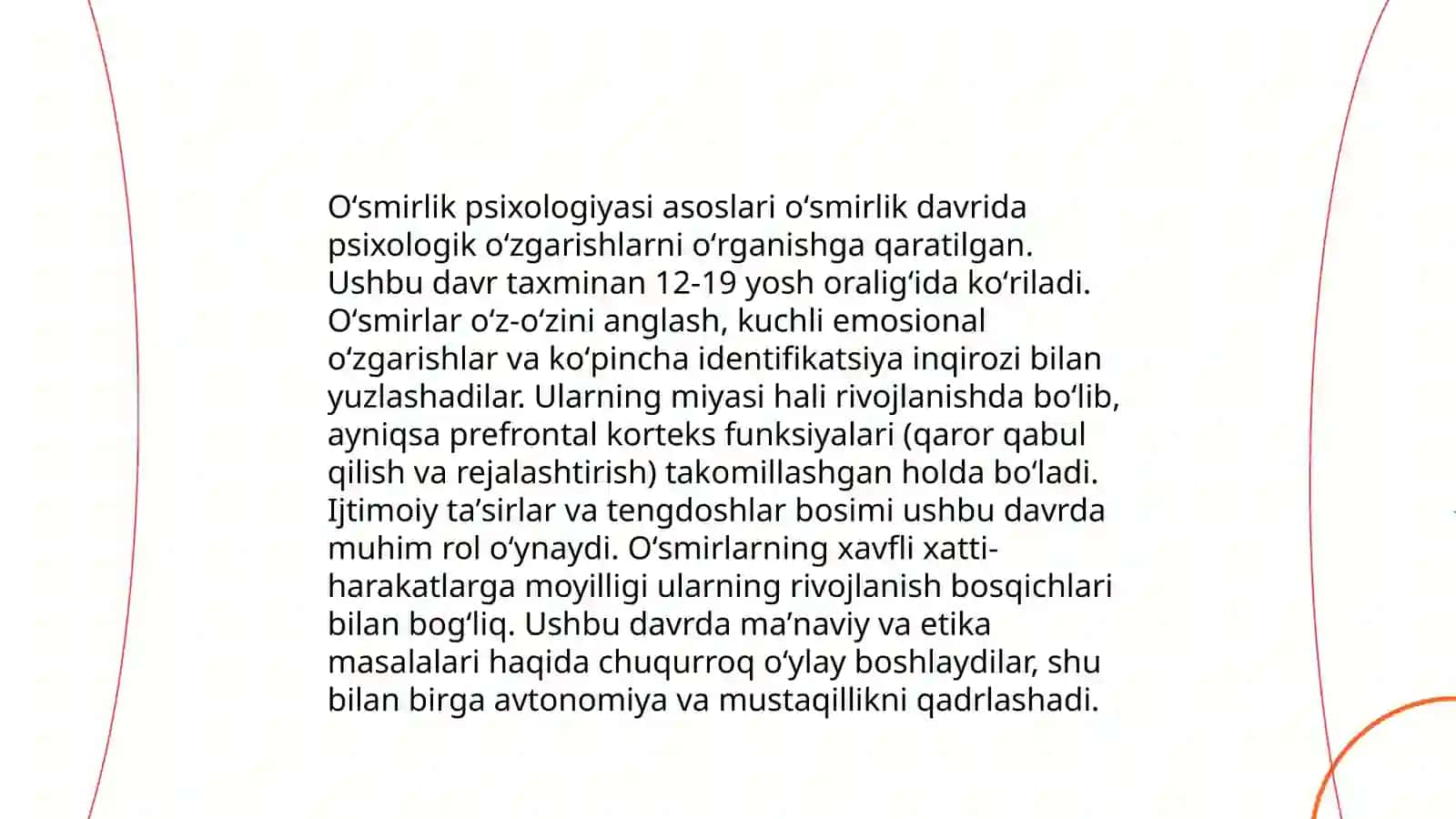 Oʻsmirlik egosentrizmi 4