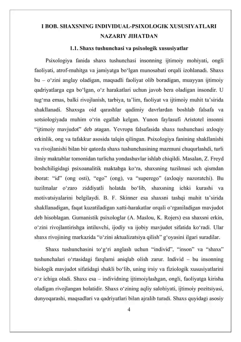 SHAXSNING INDIVIDUAL-PSIXOLOGIK XUSUSIYATLARI NAZARIY JIHATi 4