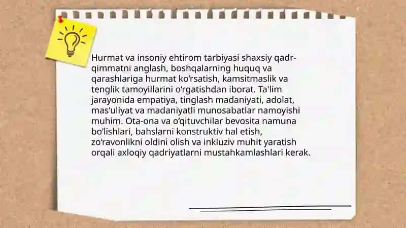 Axloqiy tarbiya 4