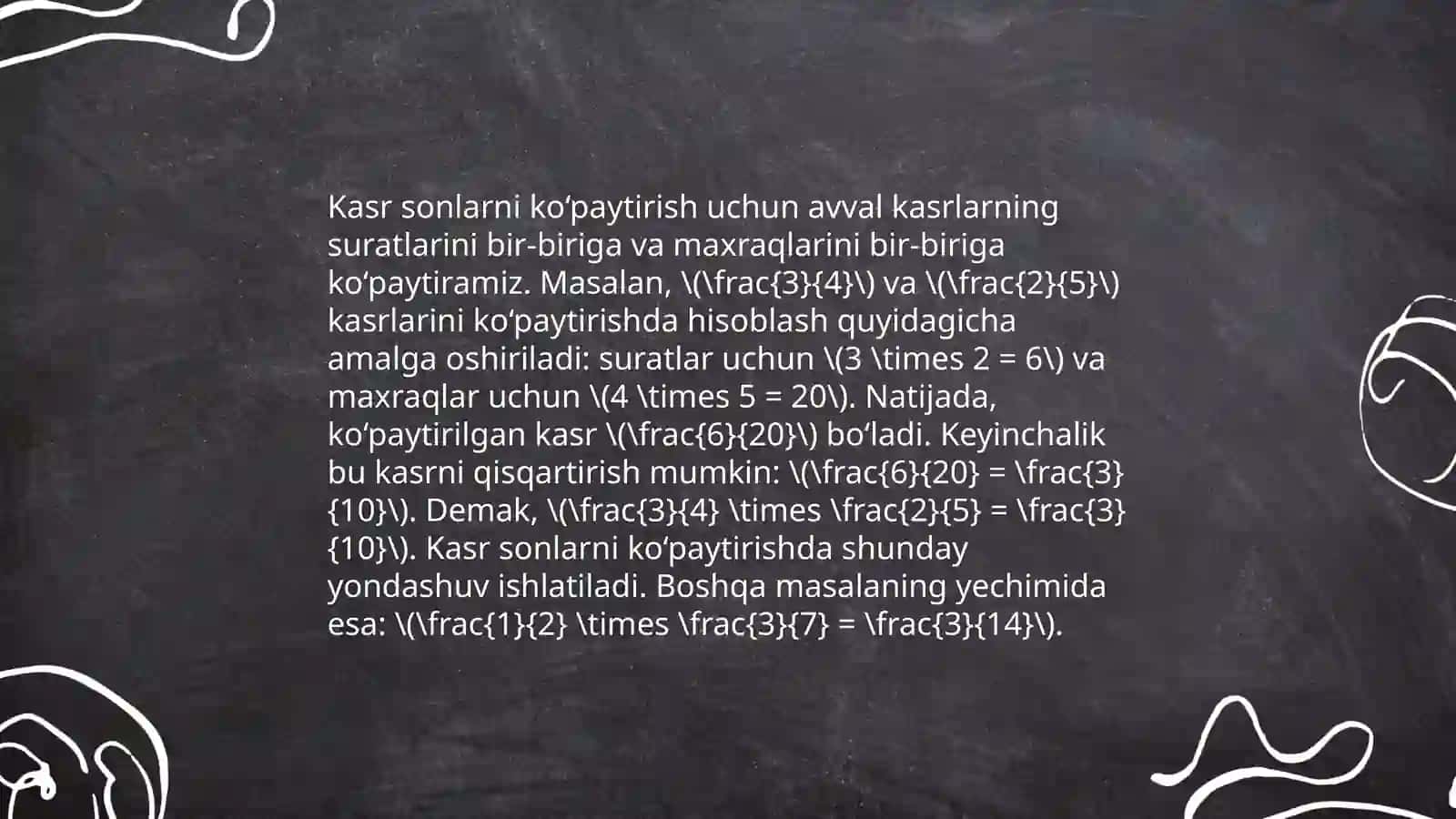 To‘liq sonlarni ko‘paytirish 4