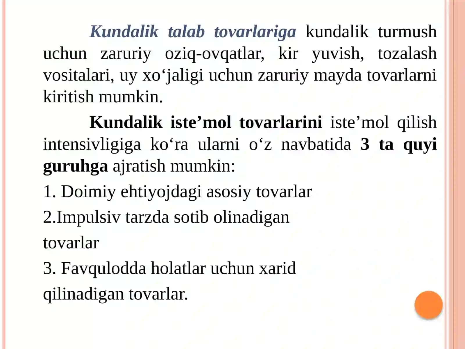 TOVAR VA TOVARSIYOSATI 4