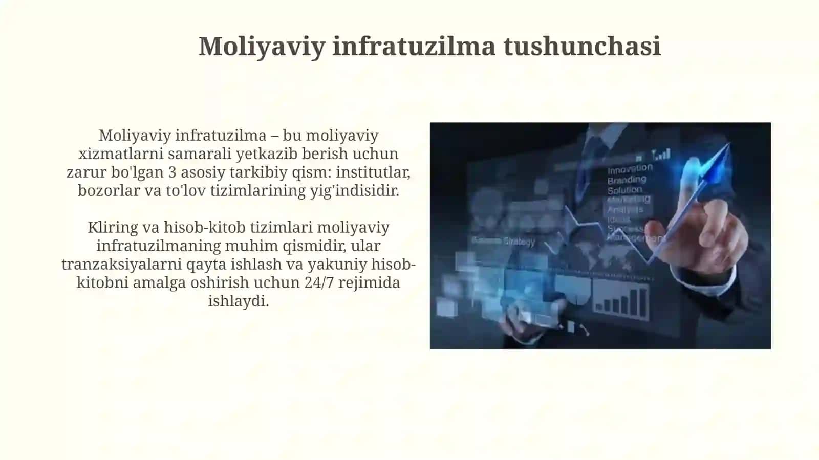 Moliyaviy tizim va moliyaviy infratuzilma 4