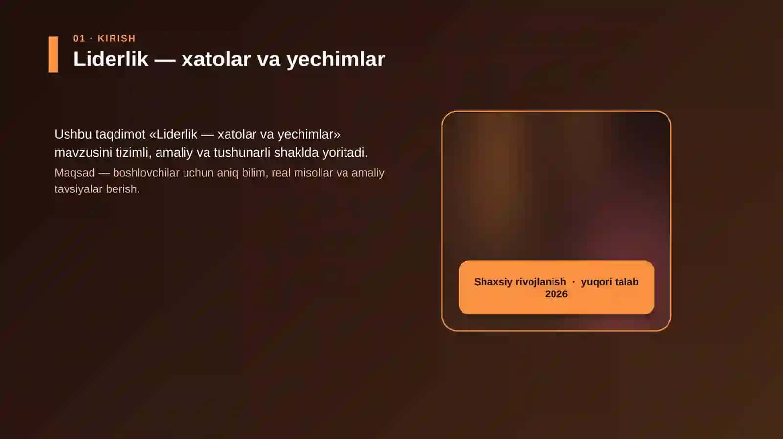 Liderlik — xatolar va yechimlar 4