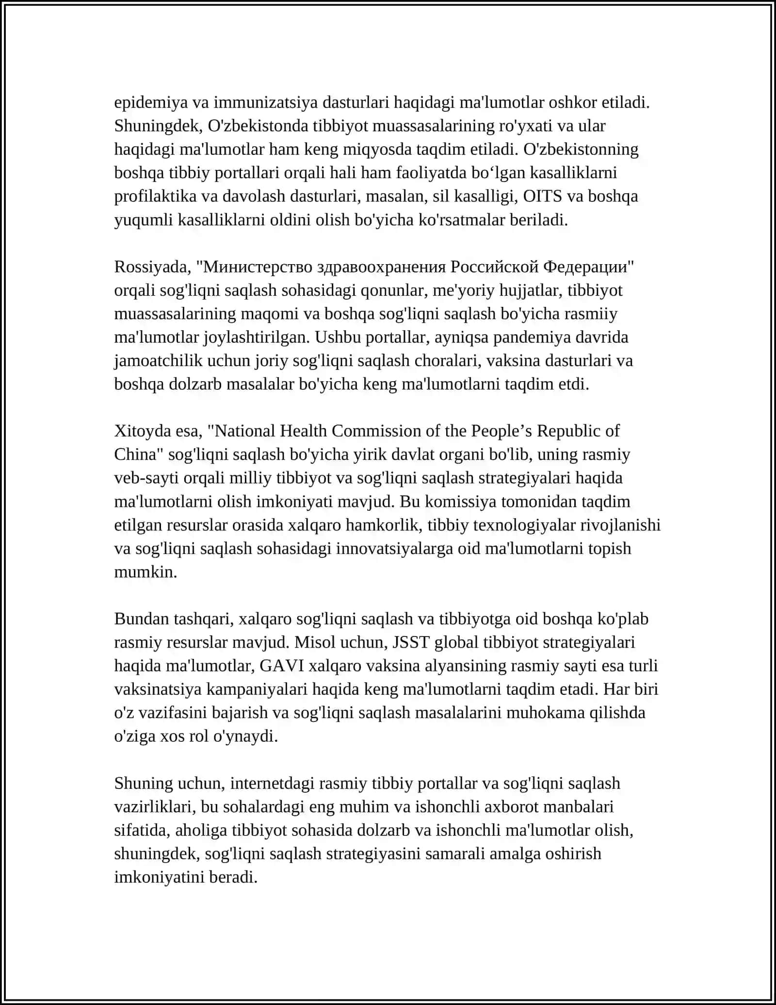 INTERNETDA TIBBIYOTGA OID RESURSLARI 4