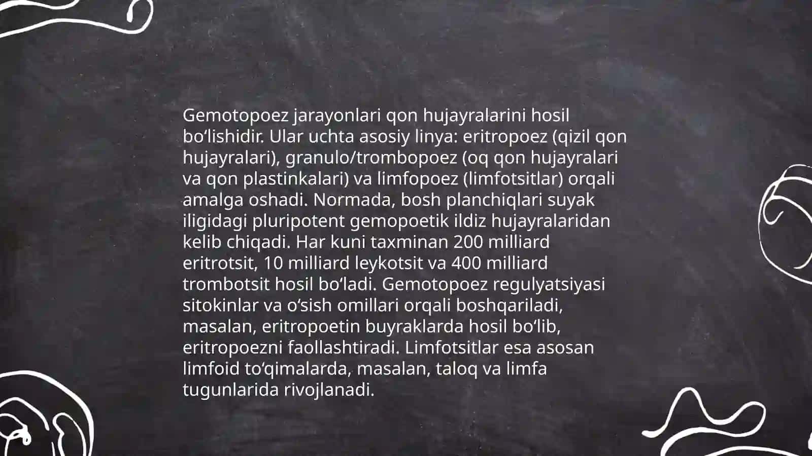 Qon hosil qilishning boshqarilishi 4