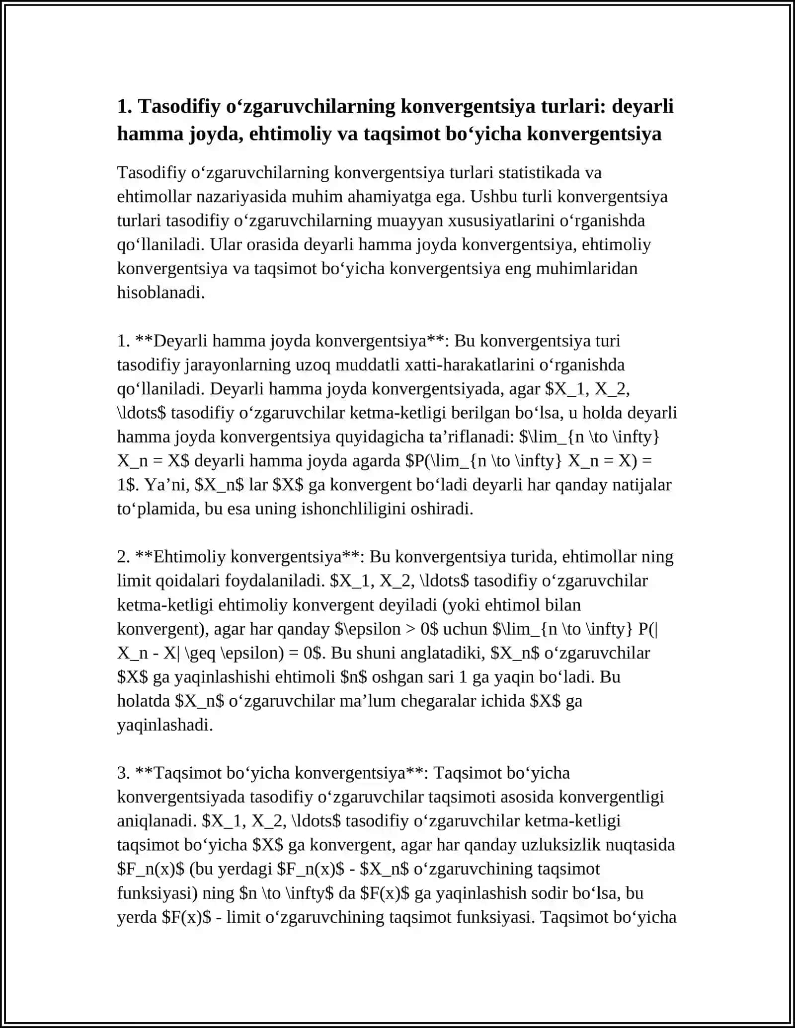 EHTIMOLLAR NAZARIYASINING LIMIT TEOREMALARI 4