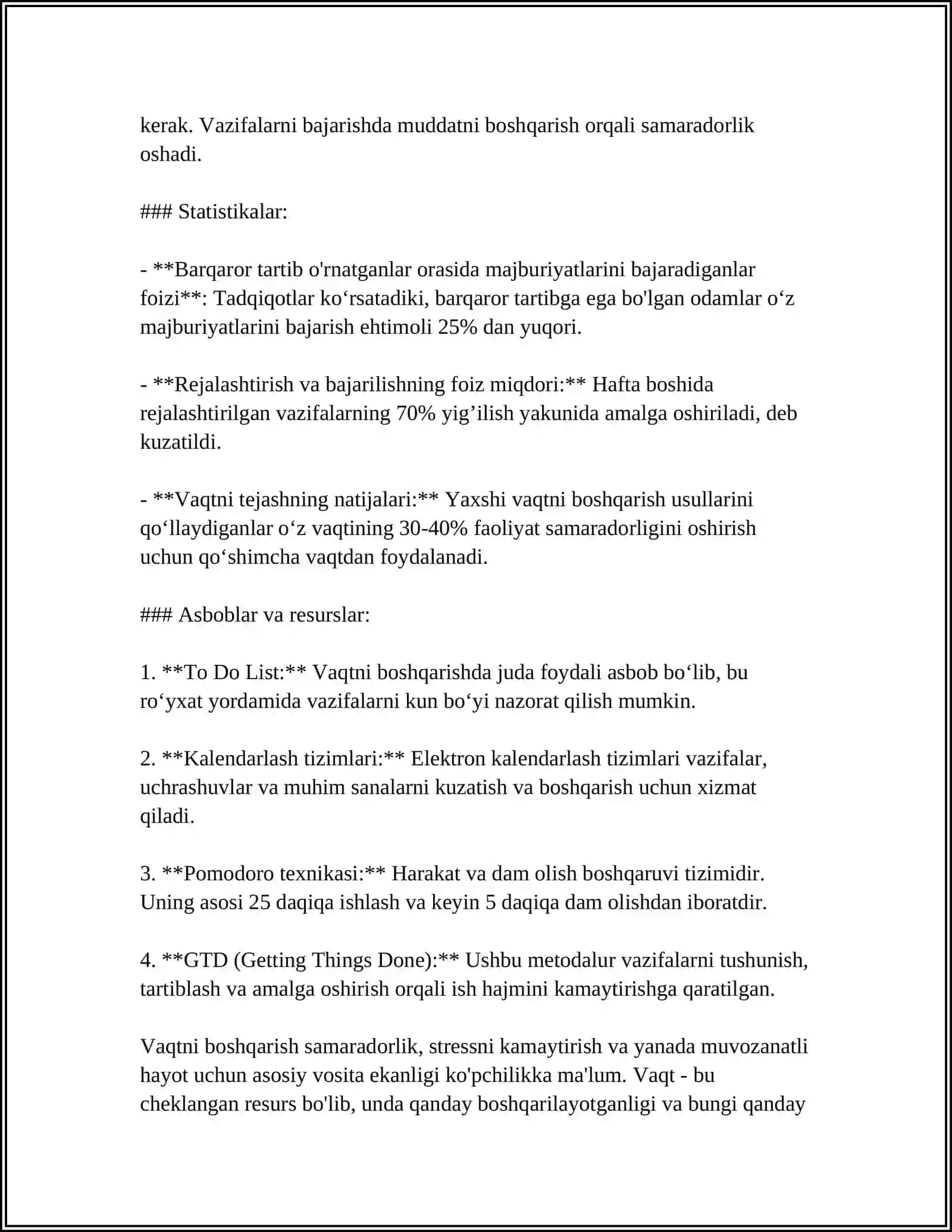 SHAXSIY SAMARADORLIK 4