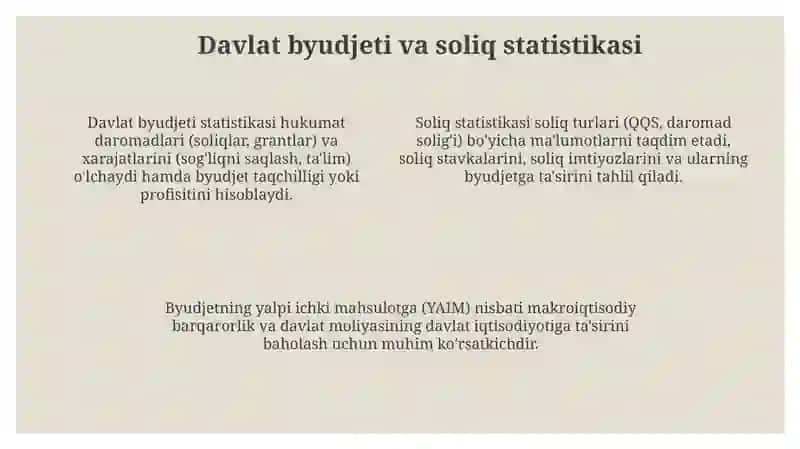Davlat moliyasi statistikasi 4