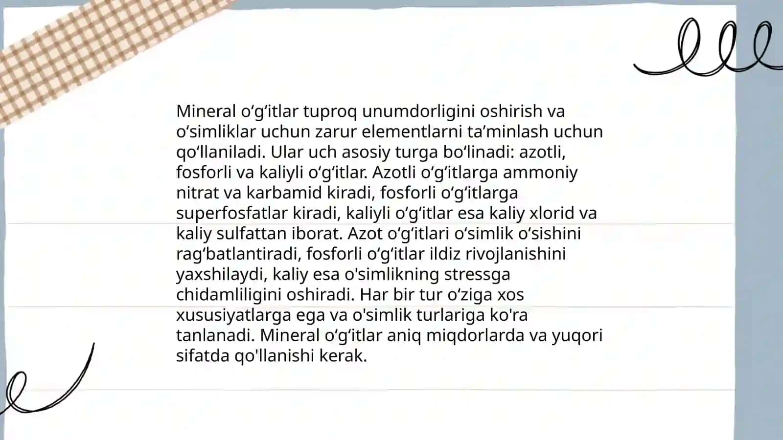 Meneral oʻgʻitlarni sifat reaksiyasi 4