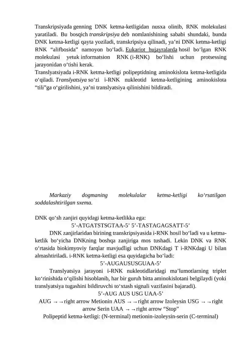 Molekulyar biologiya 4