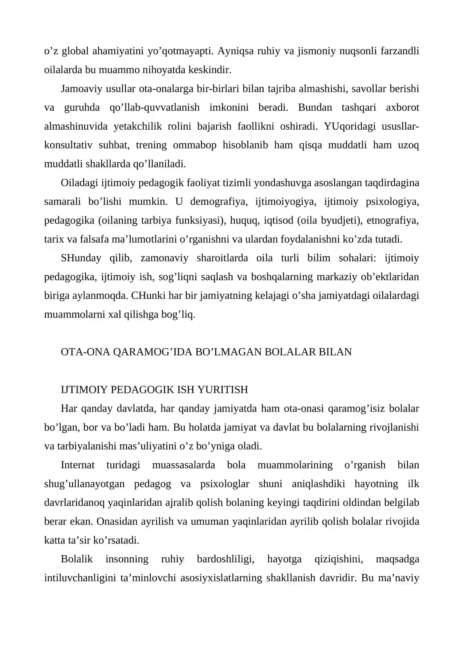 Oilada ijtimoiy pedagogik yordam shakllari 4