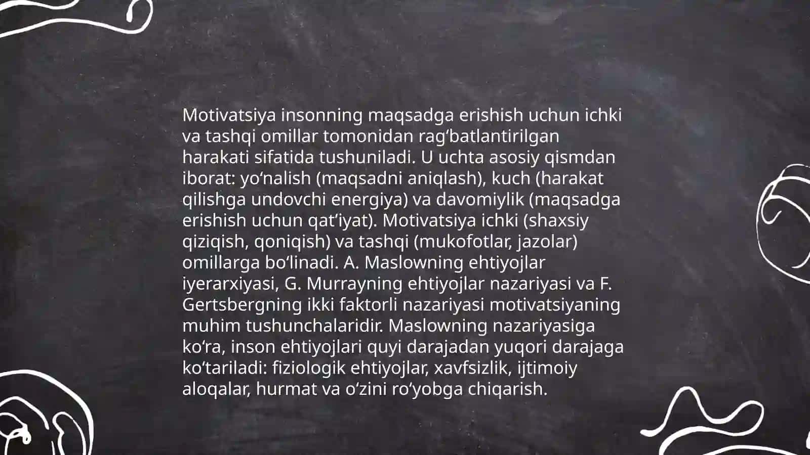 Motiv va motivatsiya 4