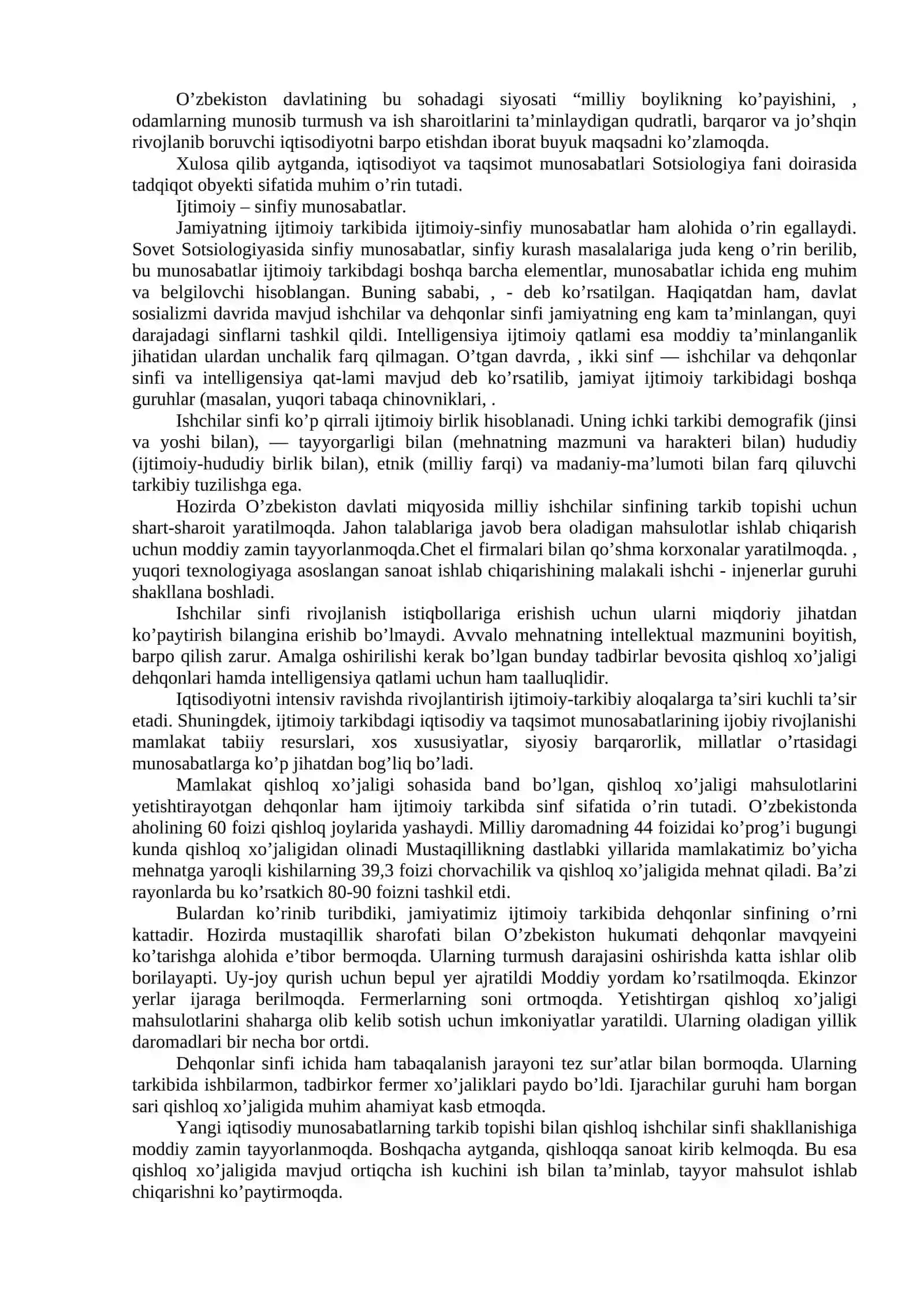 Sotsial munosabatlar 4