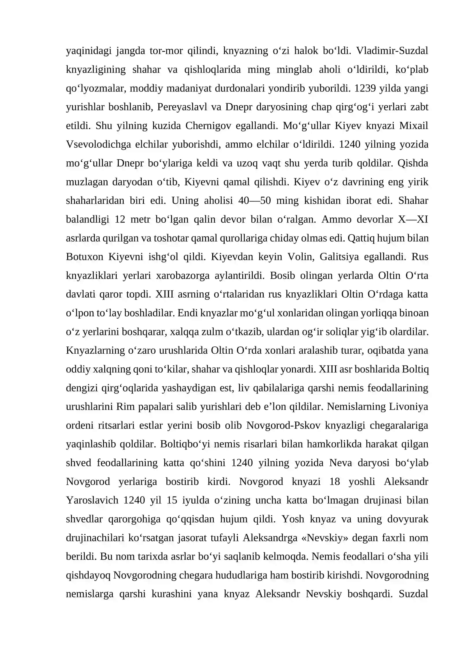 XI–XV ASRLARDA RUS KNYAZLIKLARI 4