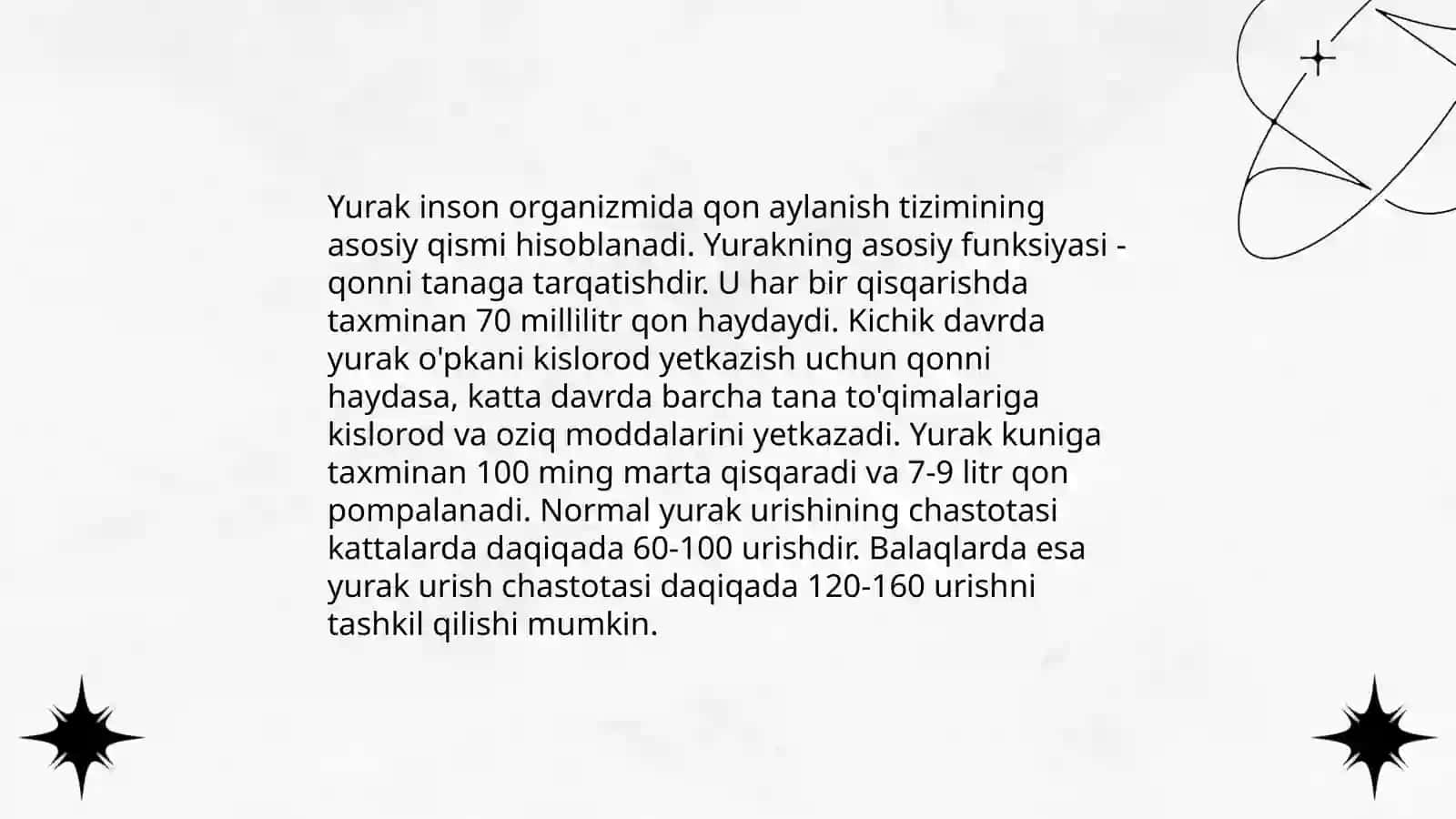 Yurak va qon tomirlarining tuzilishi 4