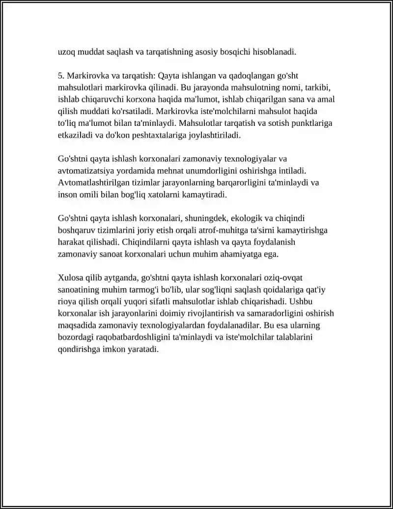OZIQ-OVQAT SANOATI KORXONALARINING ASOSIY TURLARI 4