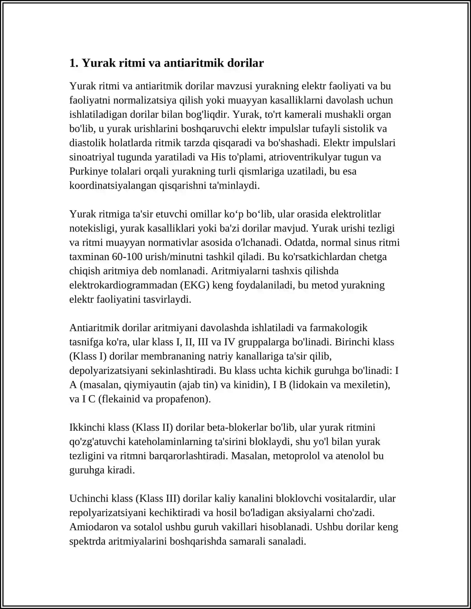 ANTIARITMIK DORI VOSITALARI 4