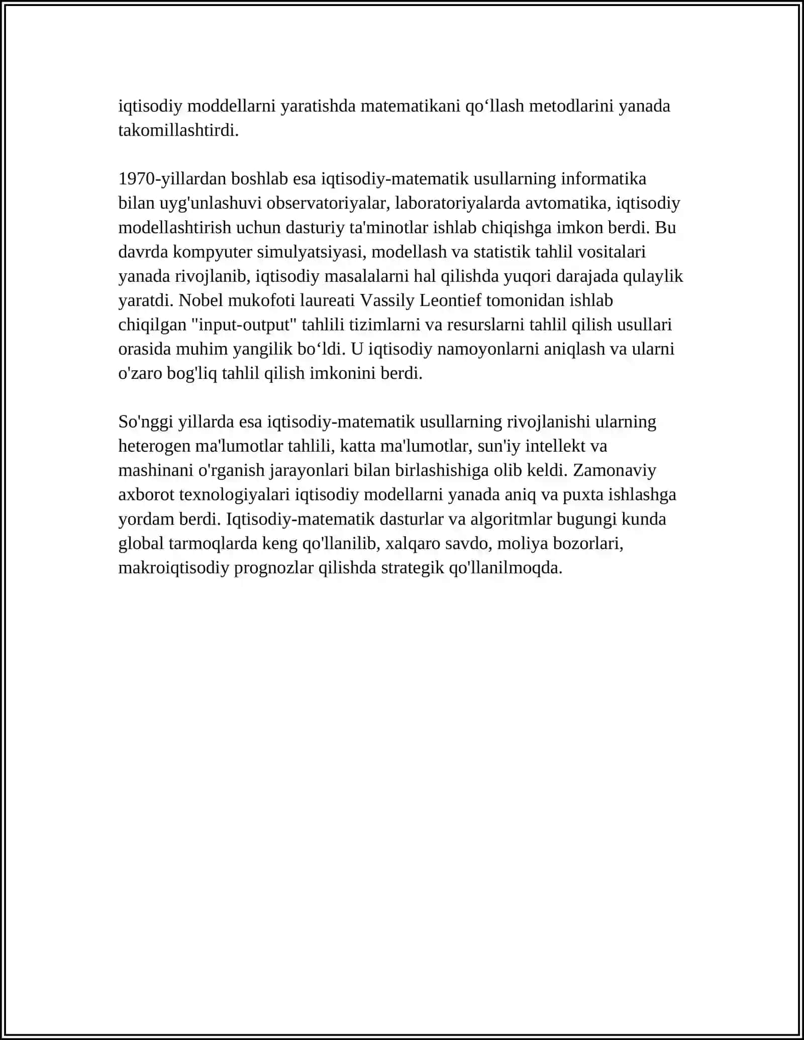 Iqtisodiy-Matematik Usullar 4