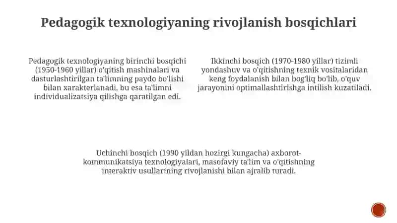 Pedagogik texnalogiya 4