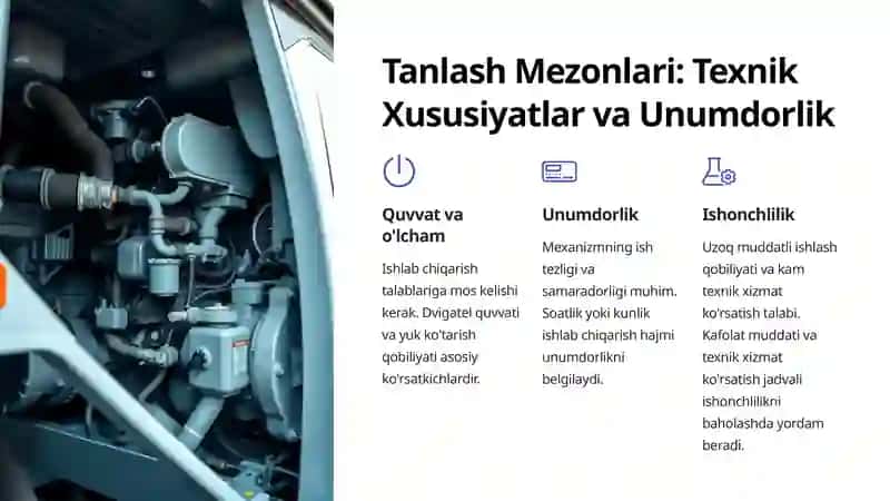 Yo'l Bo'yini Qurilishida Yetakchi Mexanizmlarni Tanlash Asoslari 4