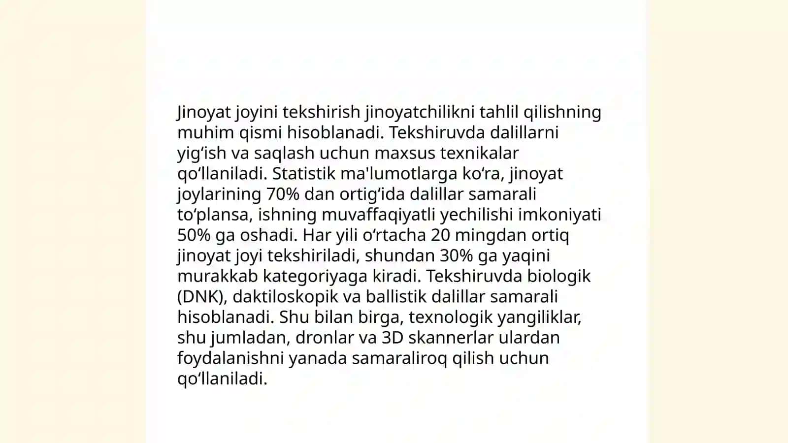 Kriminalistik tahlil 4