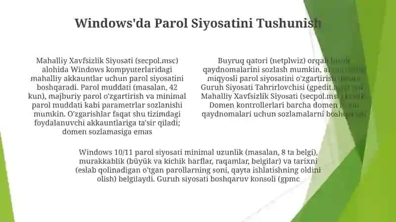 Windows OTda foydalanuvchi qayd yozuvini sozlash 4