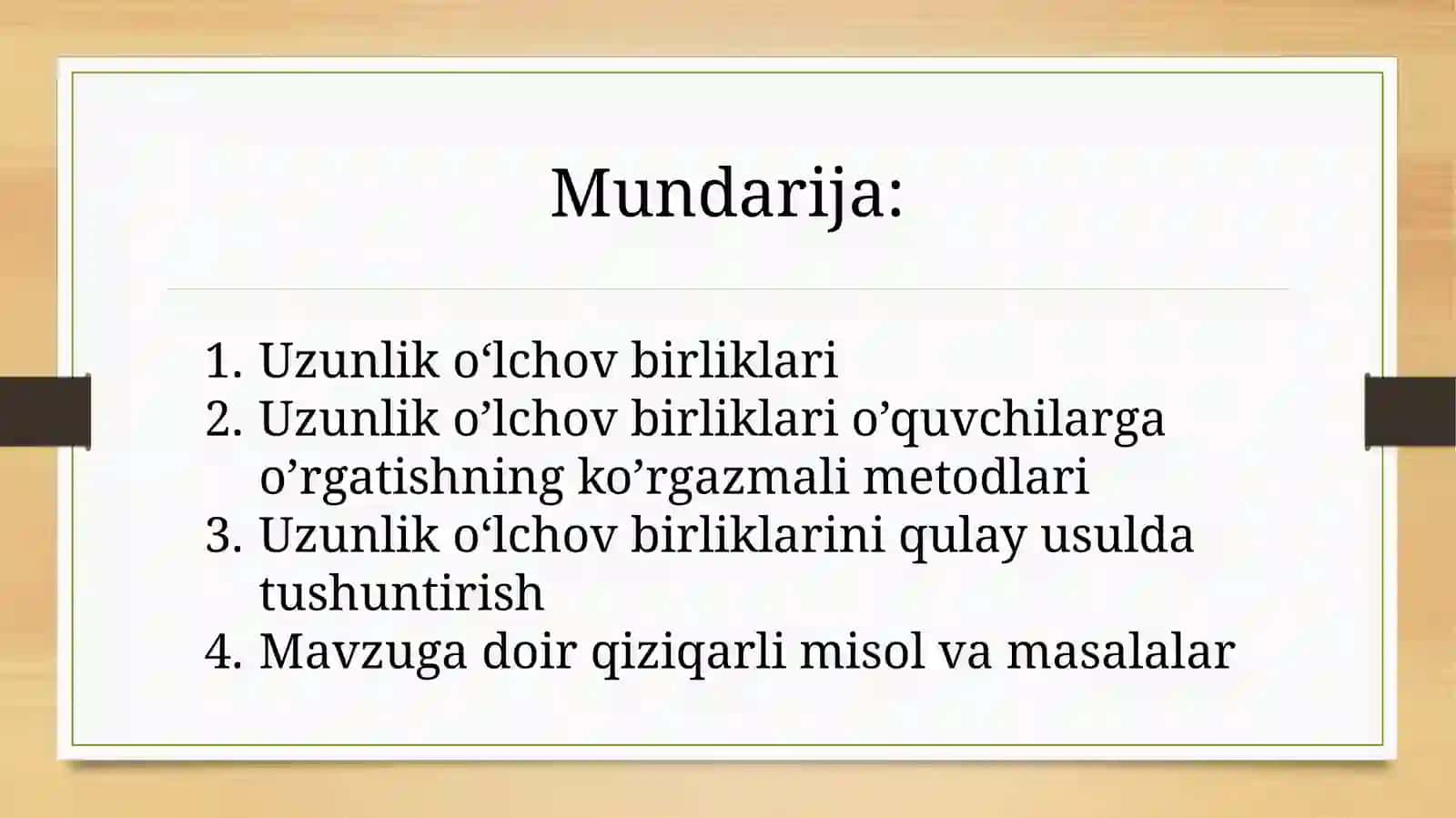 Uzunlikoʻlchovbirliklariniqulayusuldatushuntirish 4