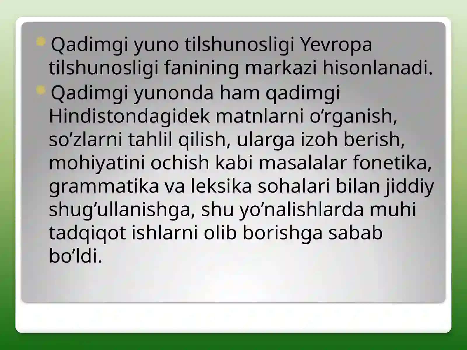 Qadimgi Yunon tilshunosligi 4