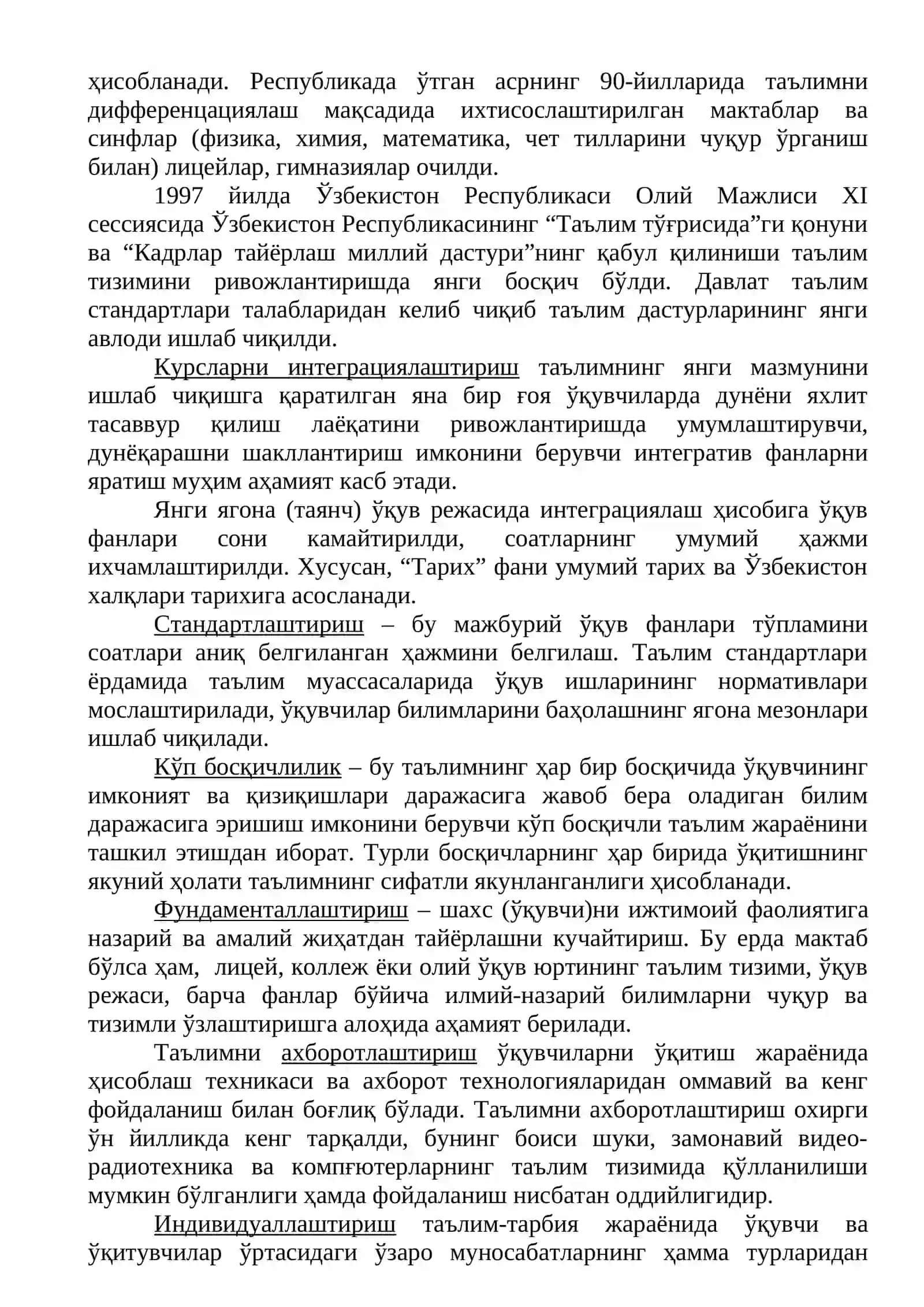 Ўзбекистон Республикасида Ўрта махсус, касб-ҳунар таълими 4