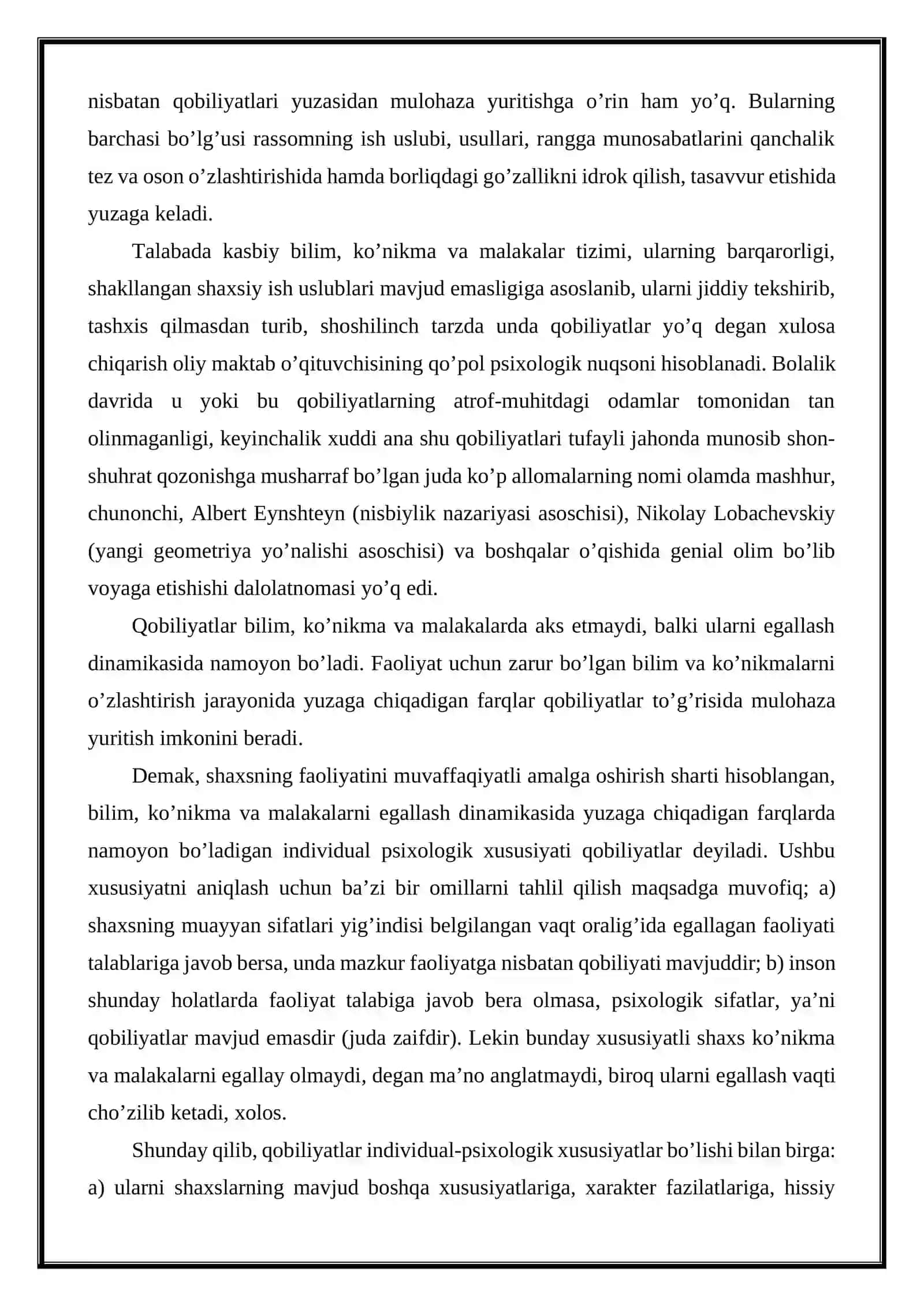 Qobiliyat va Pedagogik qobiliyat haqida tushuncha 4