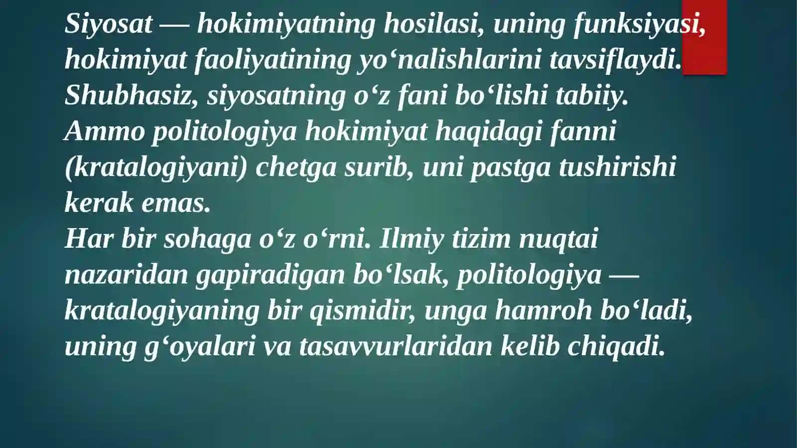 Hokimiyat tuzilishi 4