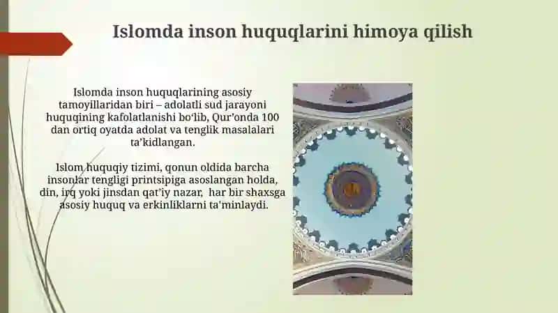 Islomda inson huquqlari va adolat 4
