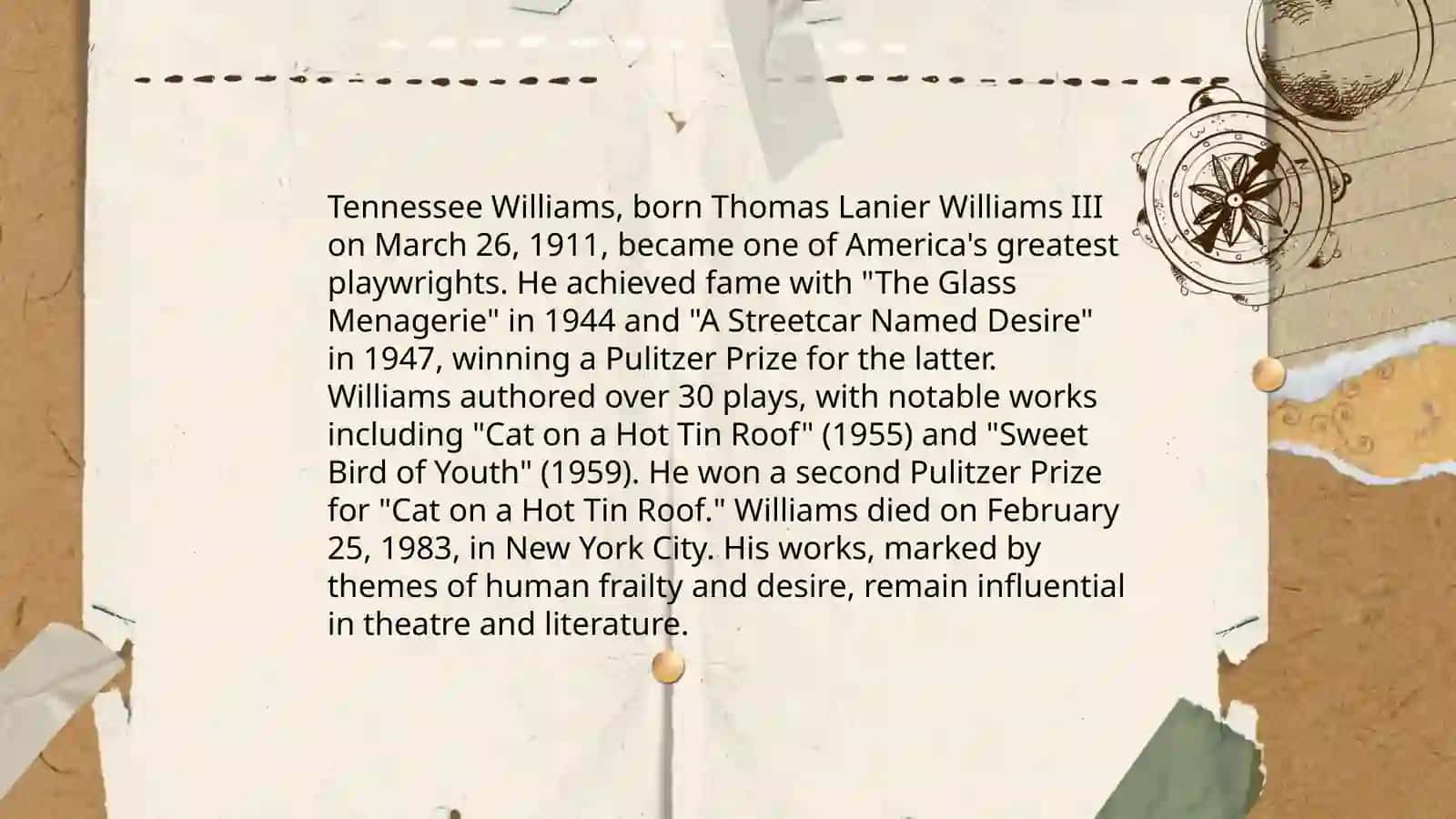 Playwrights of the Late 1940s and 1950s 4