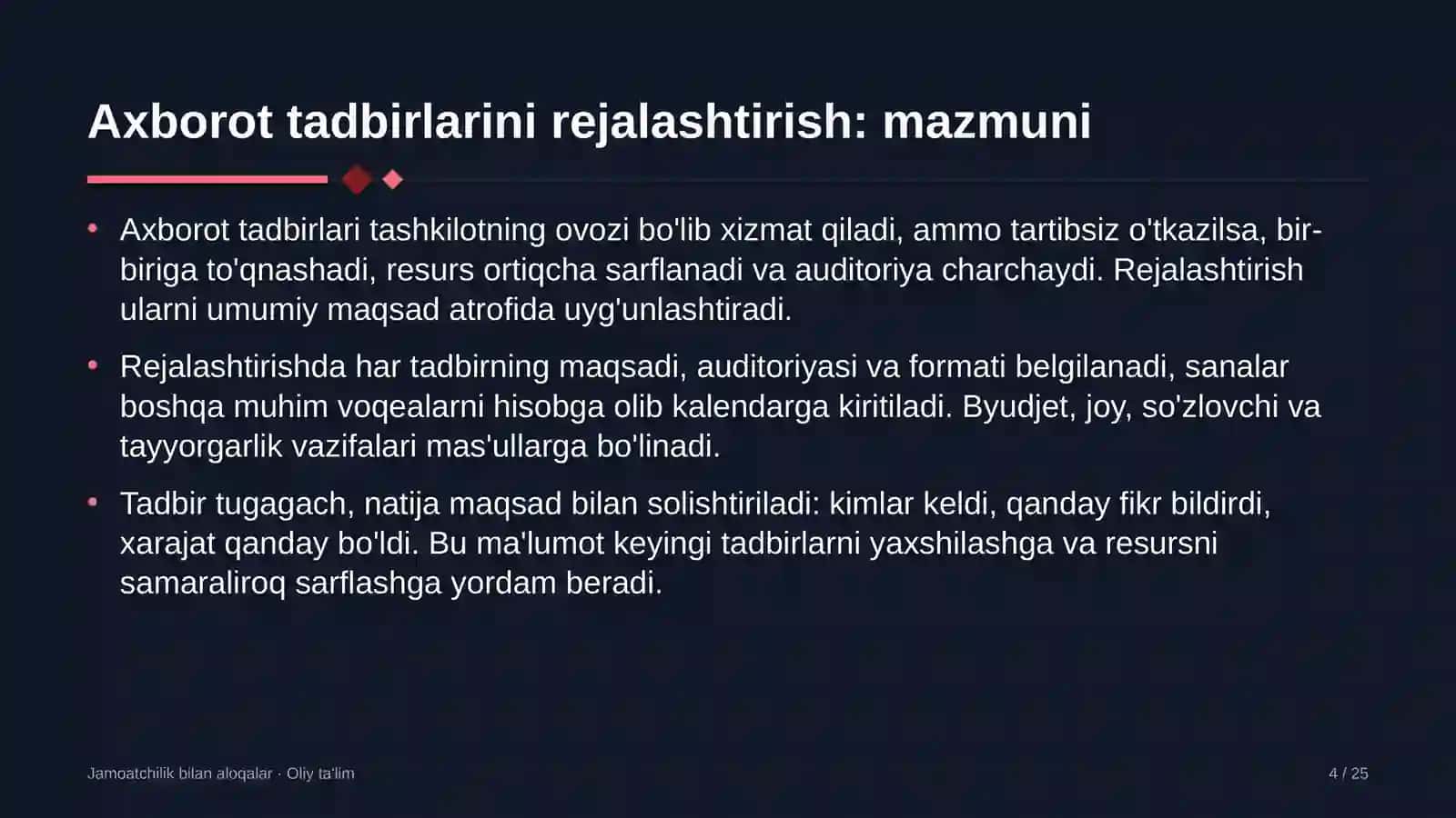 qandolatchilik fabrikalarida axborot tadbirlarini rejalashtirish 3752 4