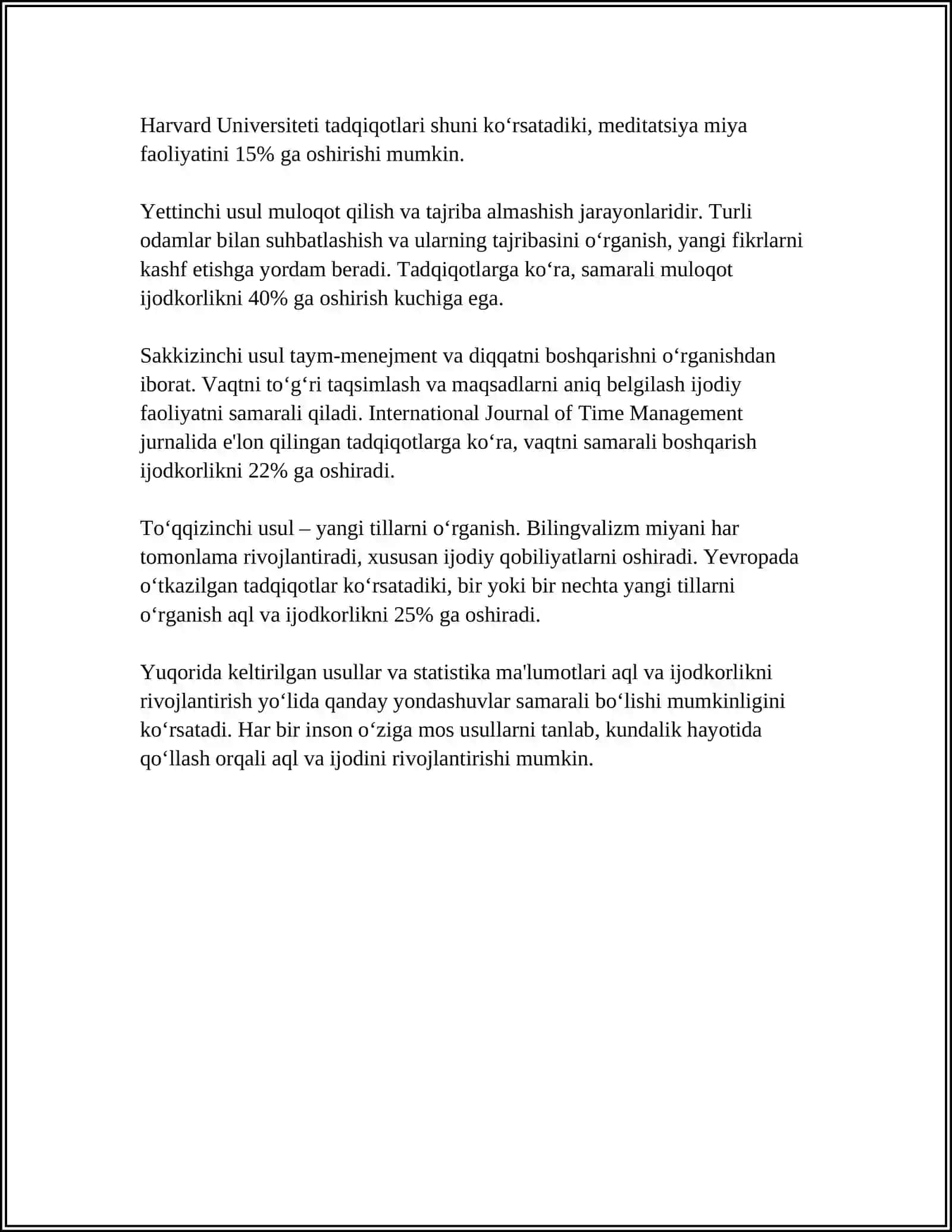 INTELLEKT VA KREATIVLIK 4