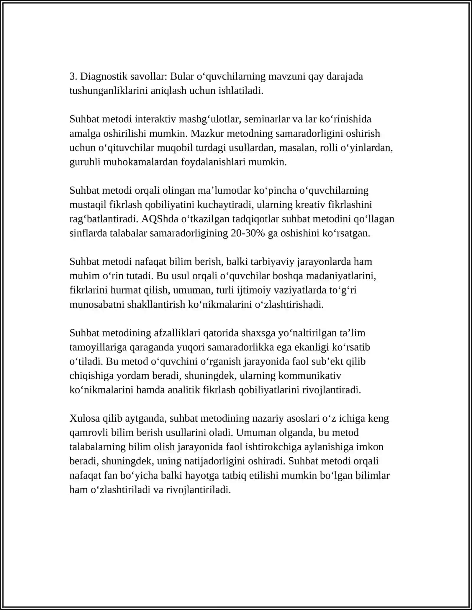 SUHBAT METODI 4