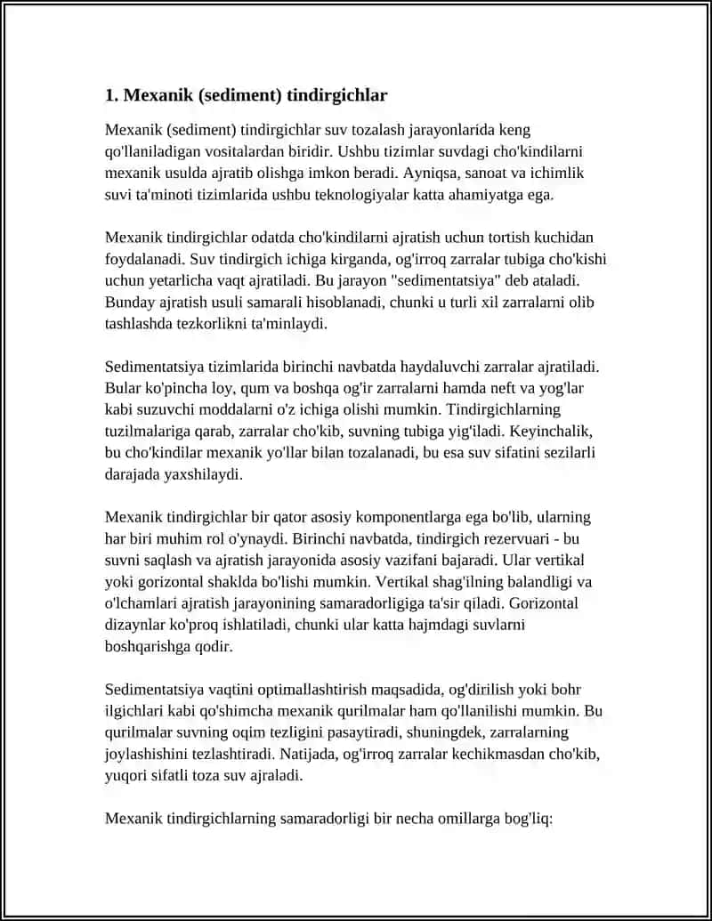 Mexanik (sediment) tindirgichlar 4